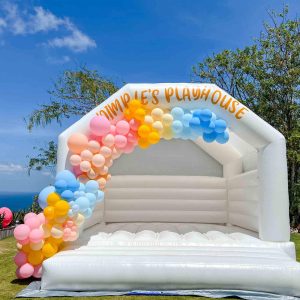 white bouncy castle indonesia