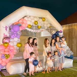 white bouncy castle indonesia
